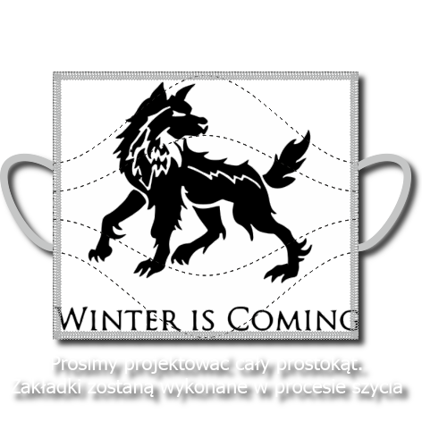 Maseczka „Winter Is Coming – Direwolf”