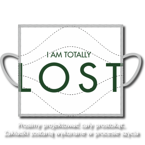 Maseczka „I Am Totally Lost”