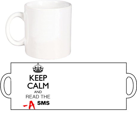 Kubek „Keep Calm and Read the SMS”