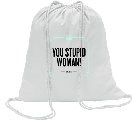 Worko-plecak „You Stupid Woman”
