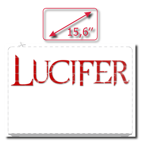 Naklejka na laptop „Lucifer”