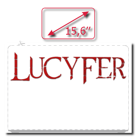 Naklejka na laptop „Lucyfer Logo”