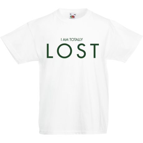Koszulka dla malucha „I Am Totally Lost”