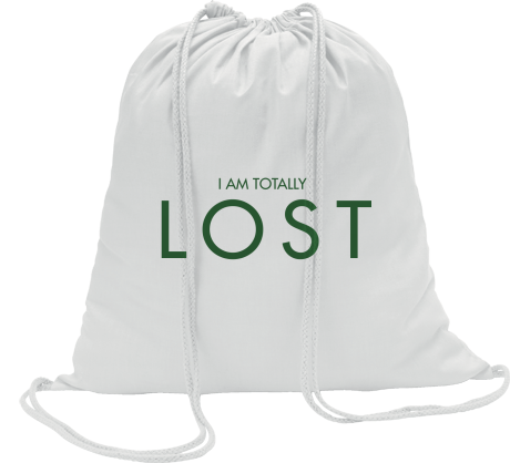Worko-plecak „I Am Totally Lost”