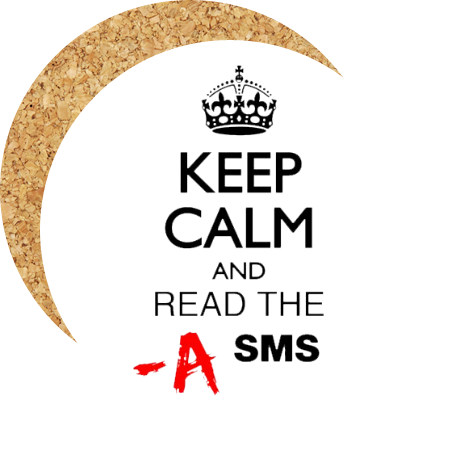 Podkładka pod kubek „Keep Calm and Read the SMS”
