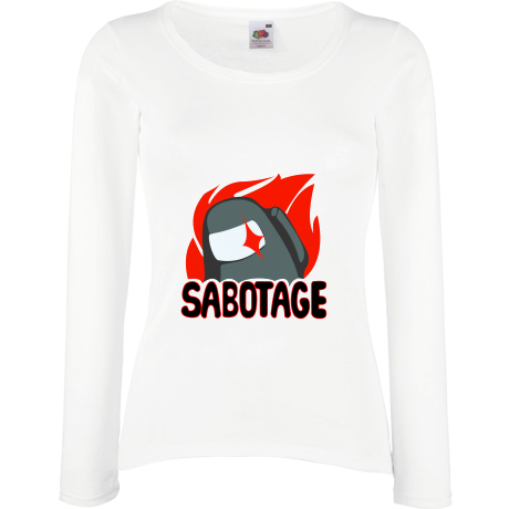 Koszulka damska z długim rękawem „Sabotage”