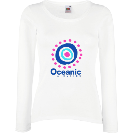 Koszulka damska z długim rękawem „Oceanic Airlines”