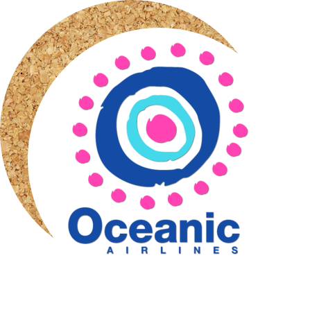 Podkładka pod kubek „Oceanic Airlines”