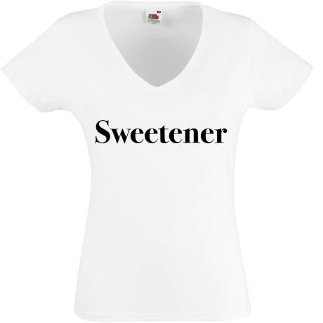 Koszulka damska w serek „Sweetener Rotated” (Kopia)
