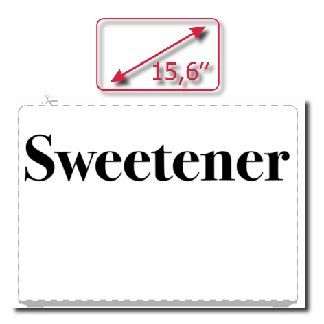 Naklejka na laptop „Sweetener”