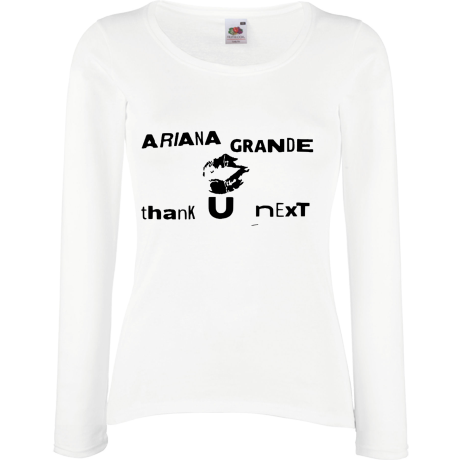Koszulka damska z długim rękawem „Thank You, Next”