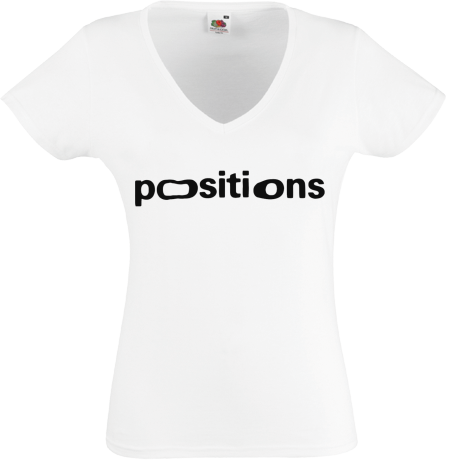 Koszulka damska w serek „Positions”