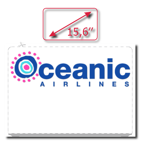 Naklejka na laptop „Oceanic Airlines II”