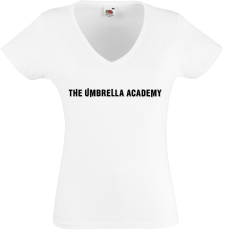 Koszulka damska w serek „Umbrella Academy Logo”