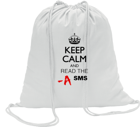 Worko-plecak „Keep Calm and Read the SMS”