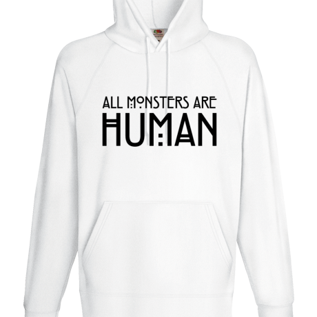 Bluza z kapturem „All Monsters Are Human”
