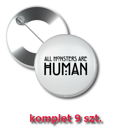 Przypinka „All Monsters Are Human”
