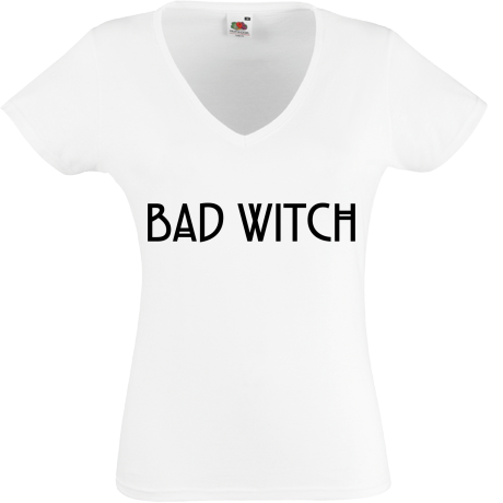 Koszulka damska w serek „Bad Witch”