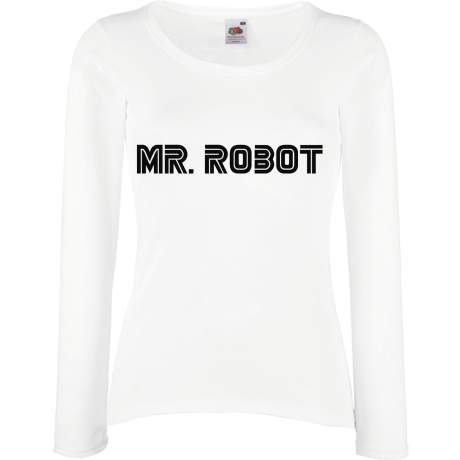 Koszulka damska z długim rękawem „Mr. Robot Logo”