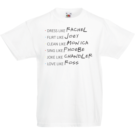 Koszulka dla malucha „Rachel & Joey & Monica & Phoebe & Chandler & Ross”