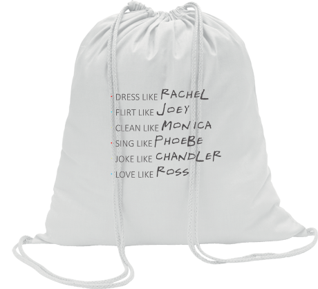 Worko-plecak „Rachel & Joey & Monica & Phoebe & Chandler & Ross”