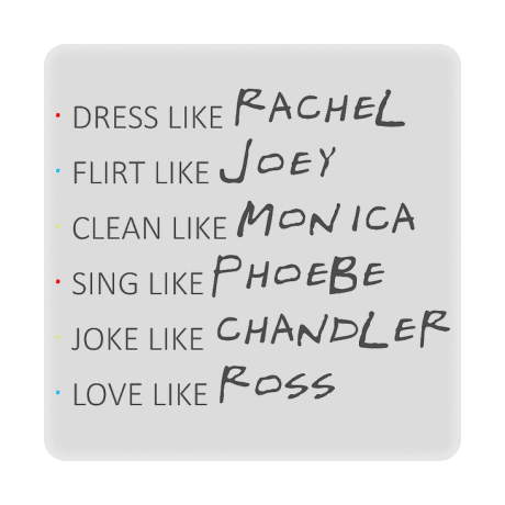 Magnes „Rachel & Joey & Monica & Phoebe & Chandler & Ross”