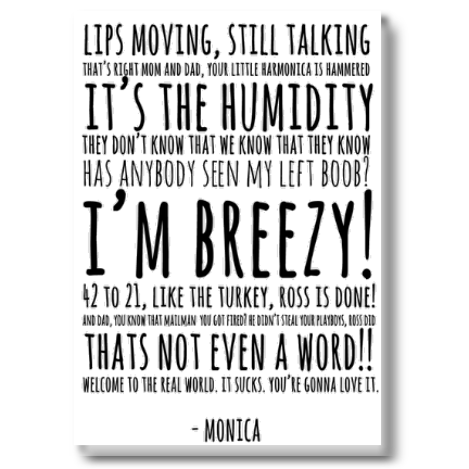 Plakat „Monica Quotes”