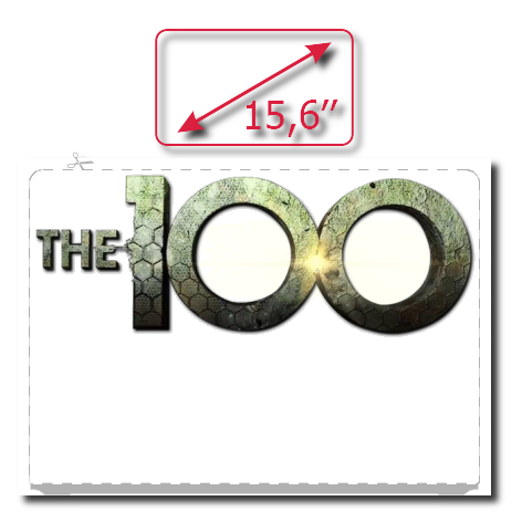 Naklejka na laptop „The 100 Logo”