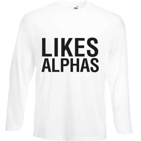 Koszulka z długim rękawem „Likes Alphas”