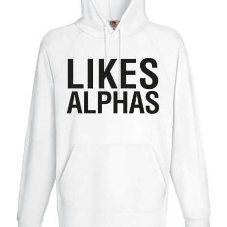 Bluza z kapturem „Likes Alphas”