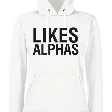 Bluza damska z kapturem „Likes Alphas”