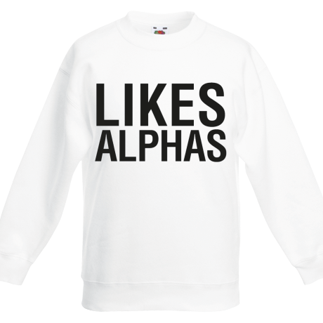 Bluza dziecięca „Likes Alphas”