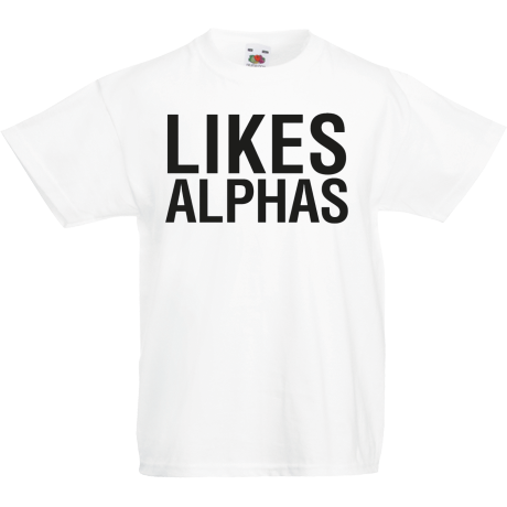 Koszulka dla malucha „Likes Alphas”