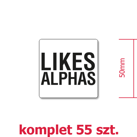 Wlepka „Likes Alphas”