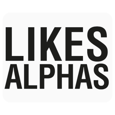 Podkładka pod mysz „Likes Alphas”