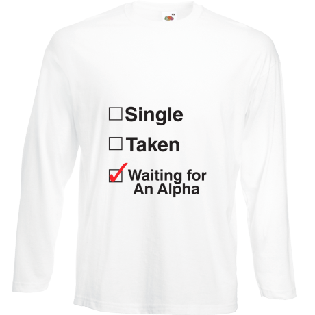 Koszulka z długim rękawem „Waiting For An Alpha”
