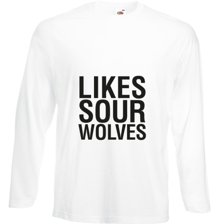 Koszulka z długim rękawem „Likes Sour Wolves”
