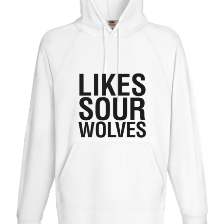 Bluza z kapturem „Likes Sour Wolves”