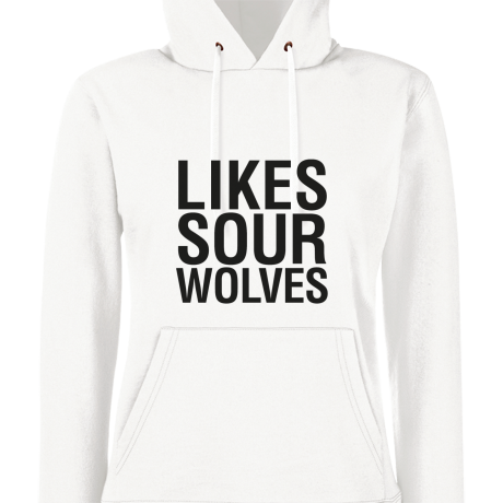 Bluza damska z kapturem „Likes Sour Wolves”