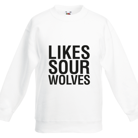 Bluza dziecięca „Likes Sour Wolves”