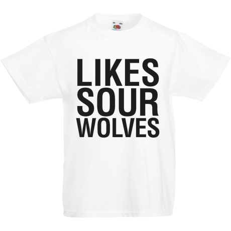 Koszulka dla malucha „Likes Sour Wolves”