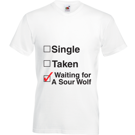 Koszulka w serek „Waiting For a Sour Wolf”