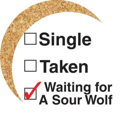 Podkładka pod kubek „Waiting For a Sour Wolf”