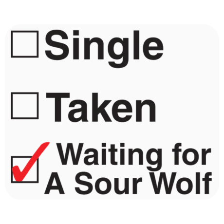 Podkładka pod mysz „Waiting For a Sour Wolf”