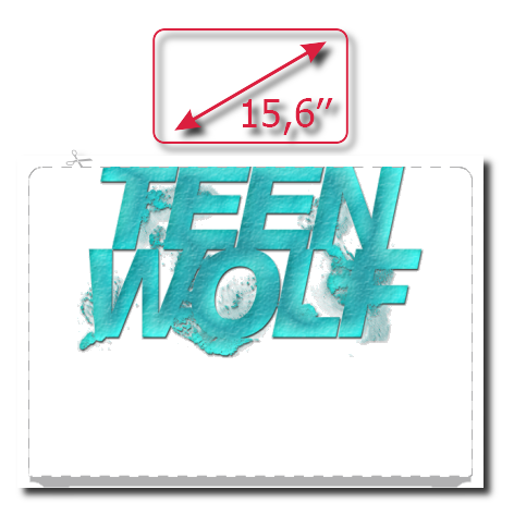Naklejka na laptop „Teen Wolf”