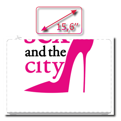 Naklejka na laptop „Sex and the City”
