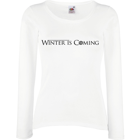 Koszulka damska z długim rękawem „Winter Is Coming”