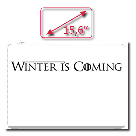Naklejka na laptop „Winter Is Coming”