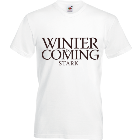 Koszulka w serek „Winter Is Coming Stark”