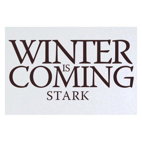 Blacha „Winter Is Coming Stark”